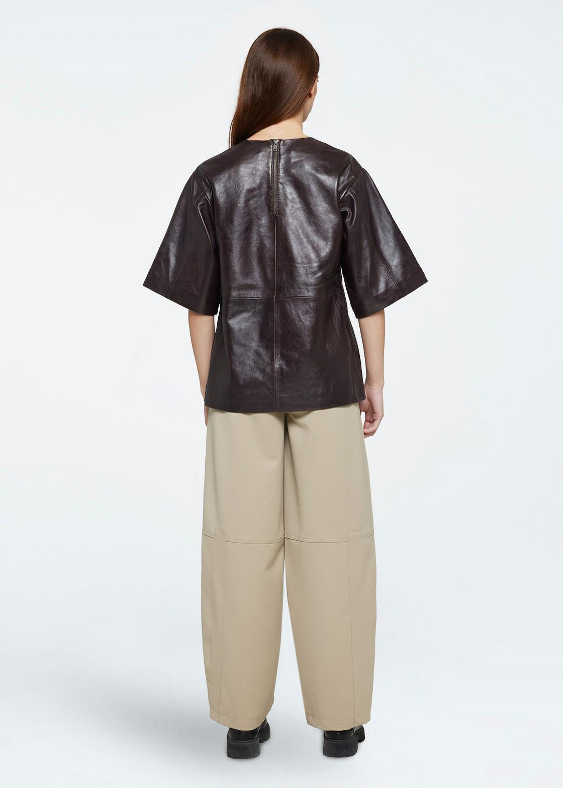 minimum female Abigale blouse 4426 Short Sleeved Blouse 1534 Merlot
