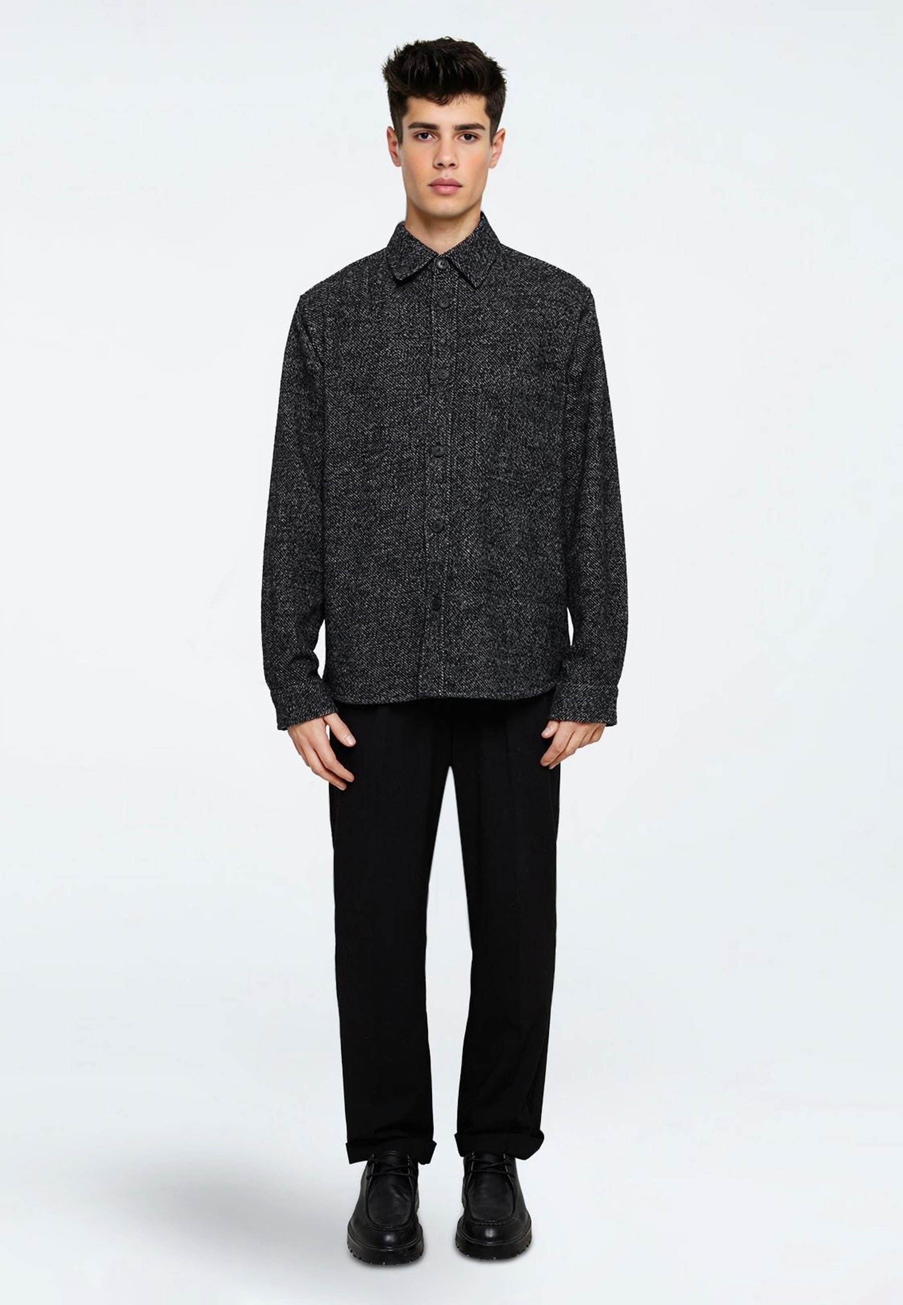 minimum male Alonso shirt 4401 Overshirt 999 Black