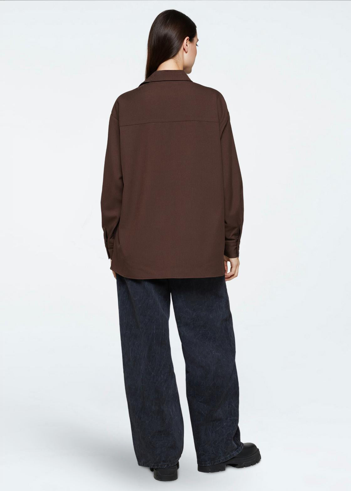 minimum female Astrids 3737 Shirt Long Sleeved Shirt 1619 Fudge