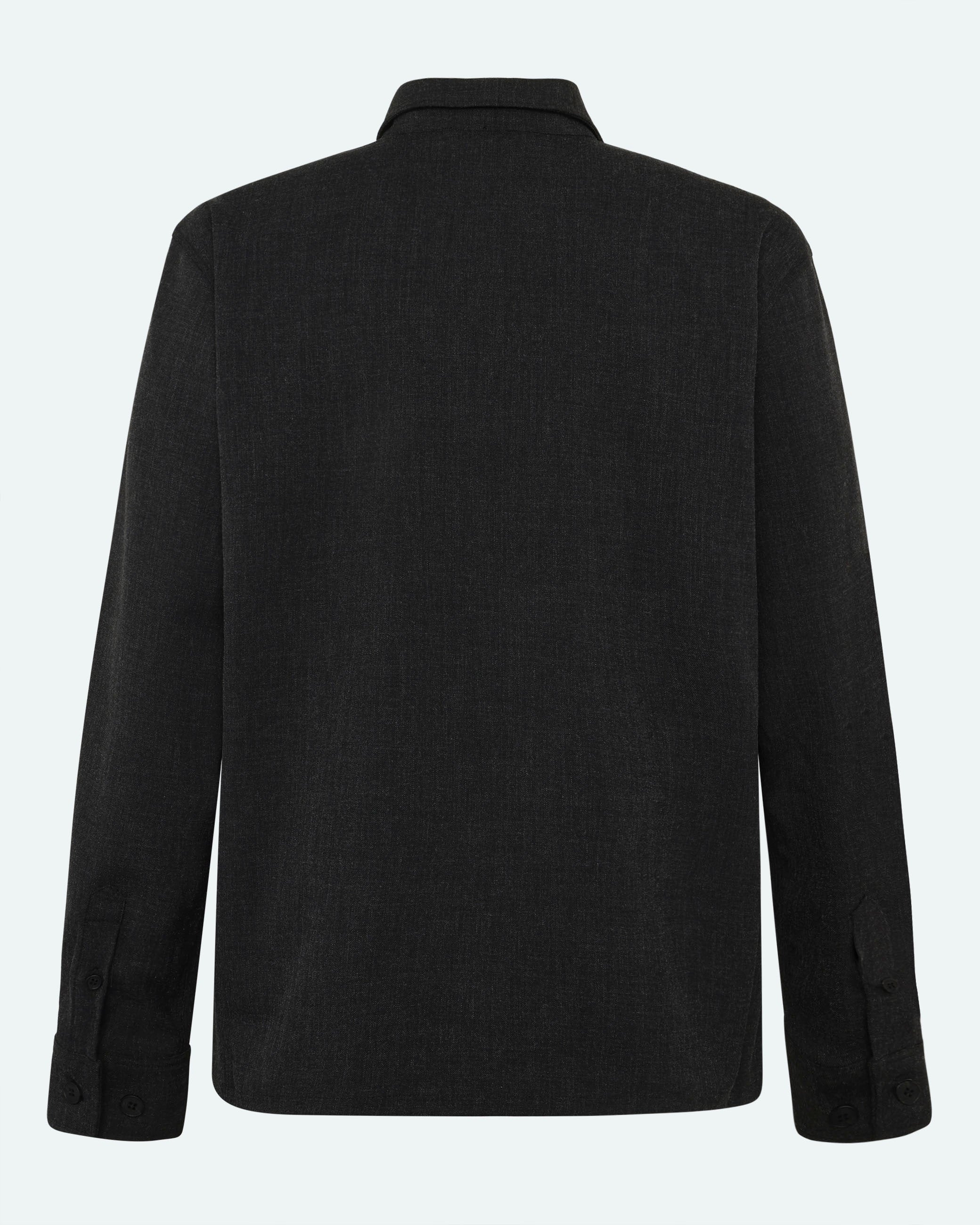 minimum male Garret shirt 3737 Long Sleeved Shirt 980M Dark Grey Melange