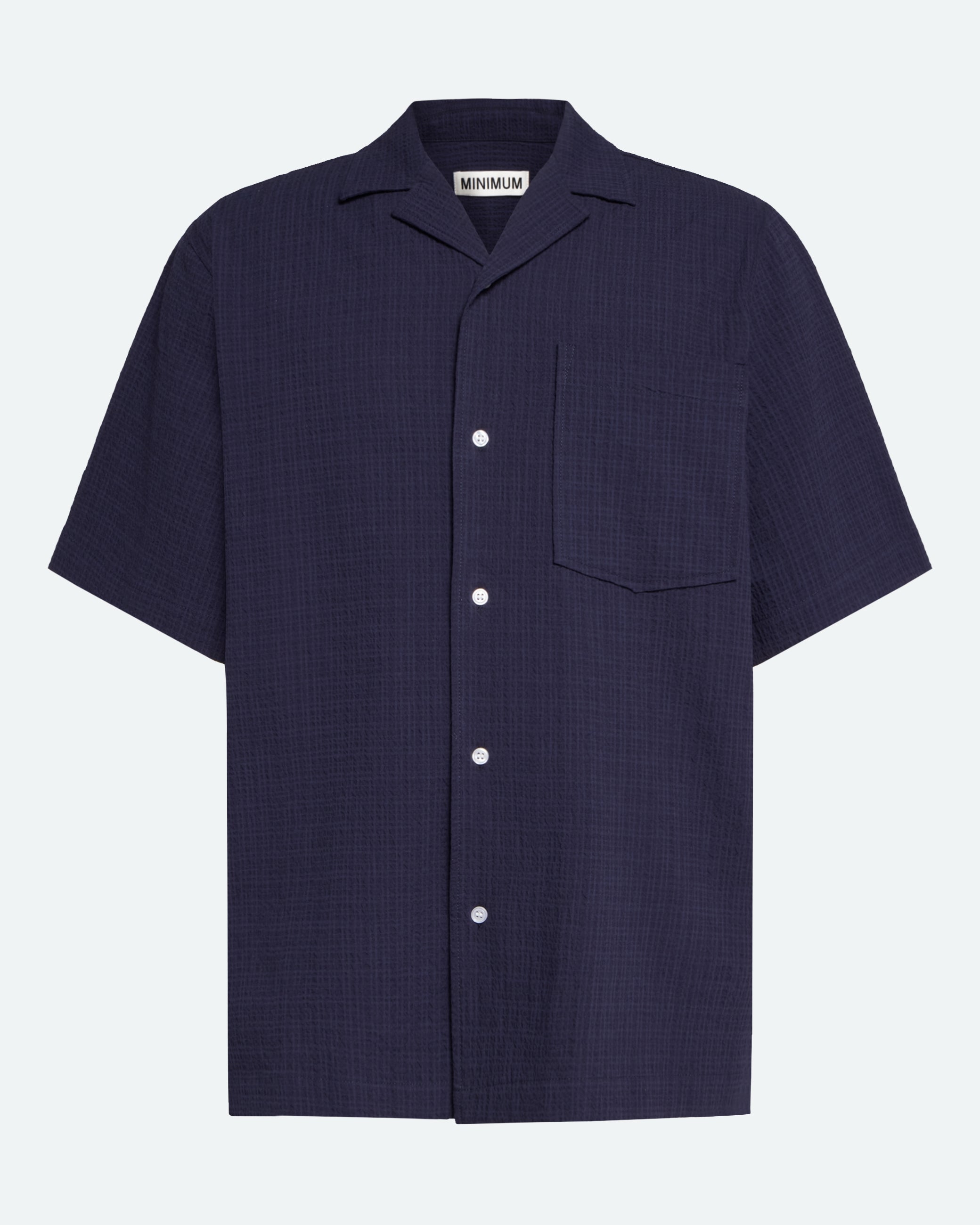 minimum male Hayden relaxed short sleeved shirt 4216 Short Sleeved Shirt 3922 Sky Captain
