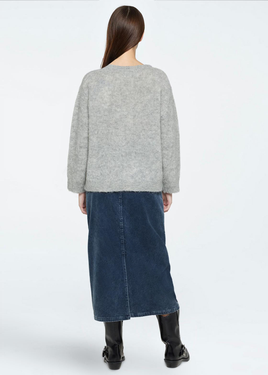 minimum female Kori Jumper 4450 Jumper 910M Light Grey Melange