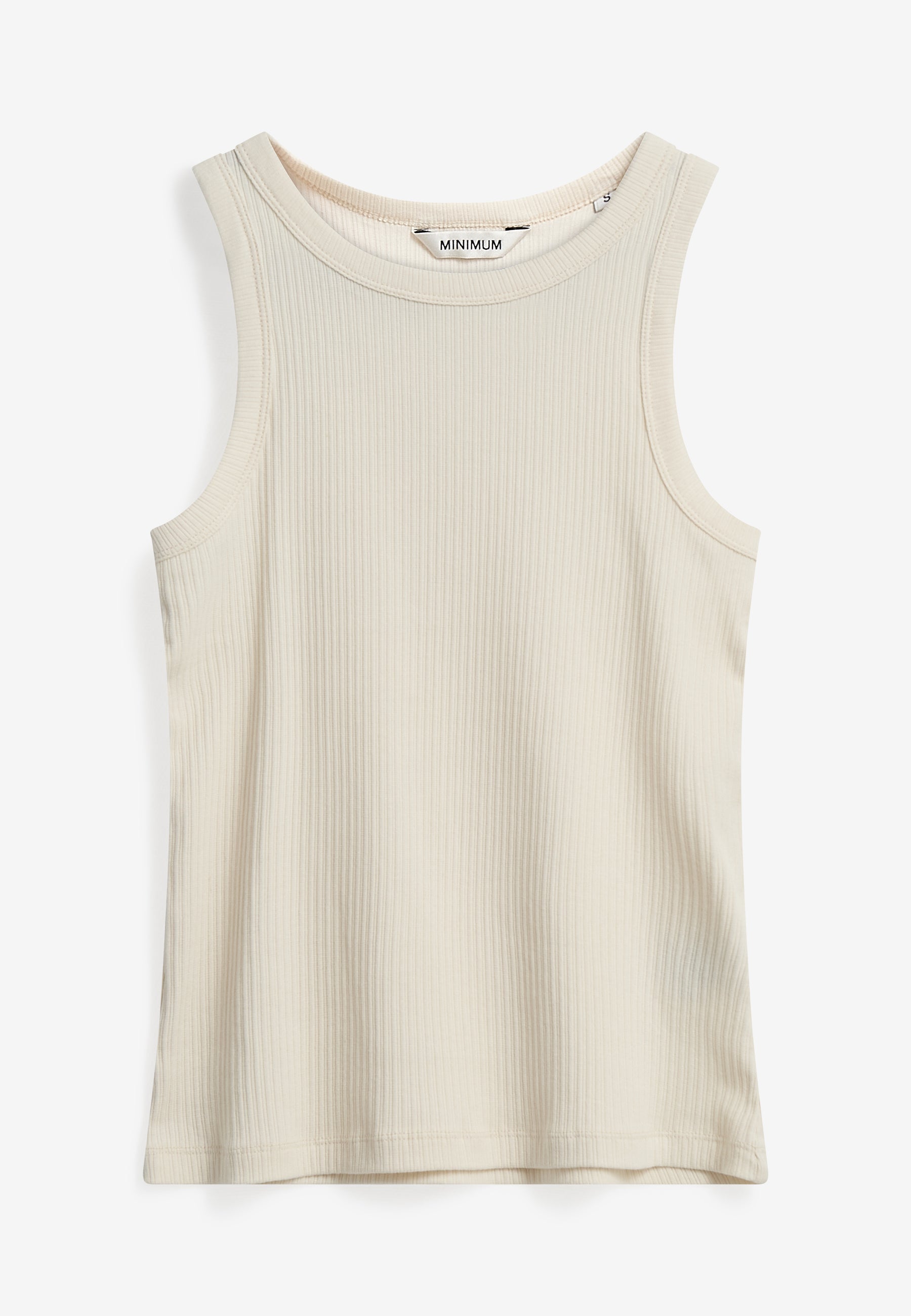 minimum female Lila tank top 4226 GOTS Gilet 0608 Coco Milk