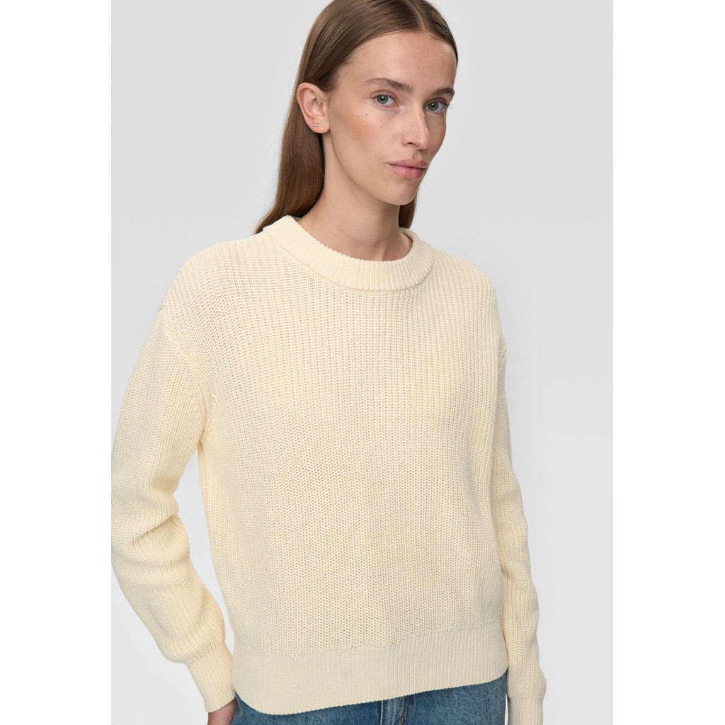 minimum female Mikala jumper G006 GOTS Jumper 0011 Butter Cream