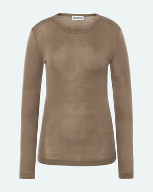 minimum female Natashas long sleeved t-shirt 3736 Jumper 1815 Shitake