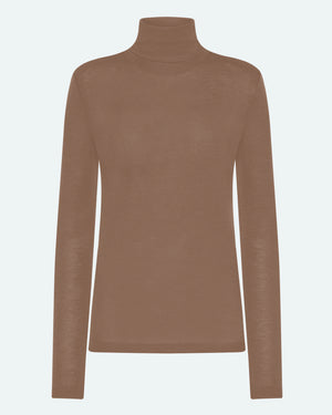 minimum female Pernilles long sleeved turtleneck 3736 Turtleneck 1815 Shitake