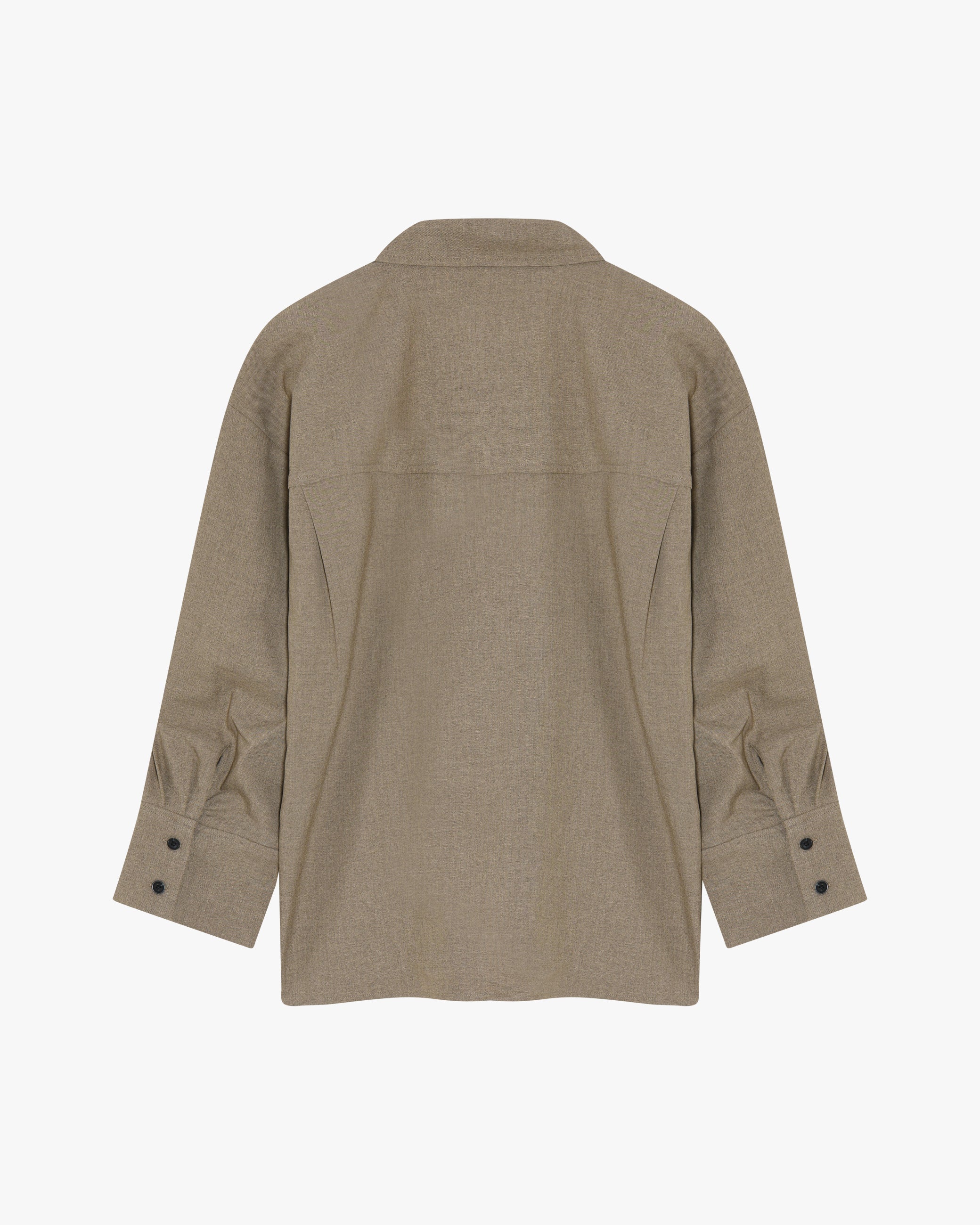 minimum female Runa shirt 3737 Long Sleeved Shirt 1609M Greige Melange