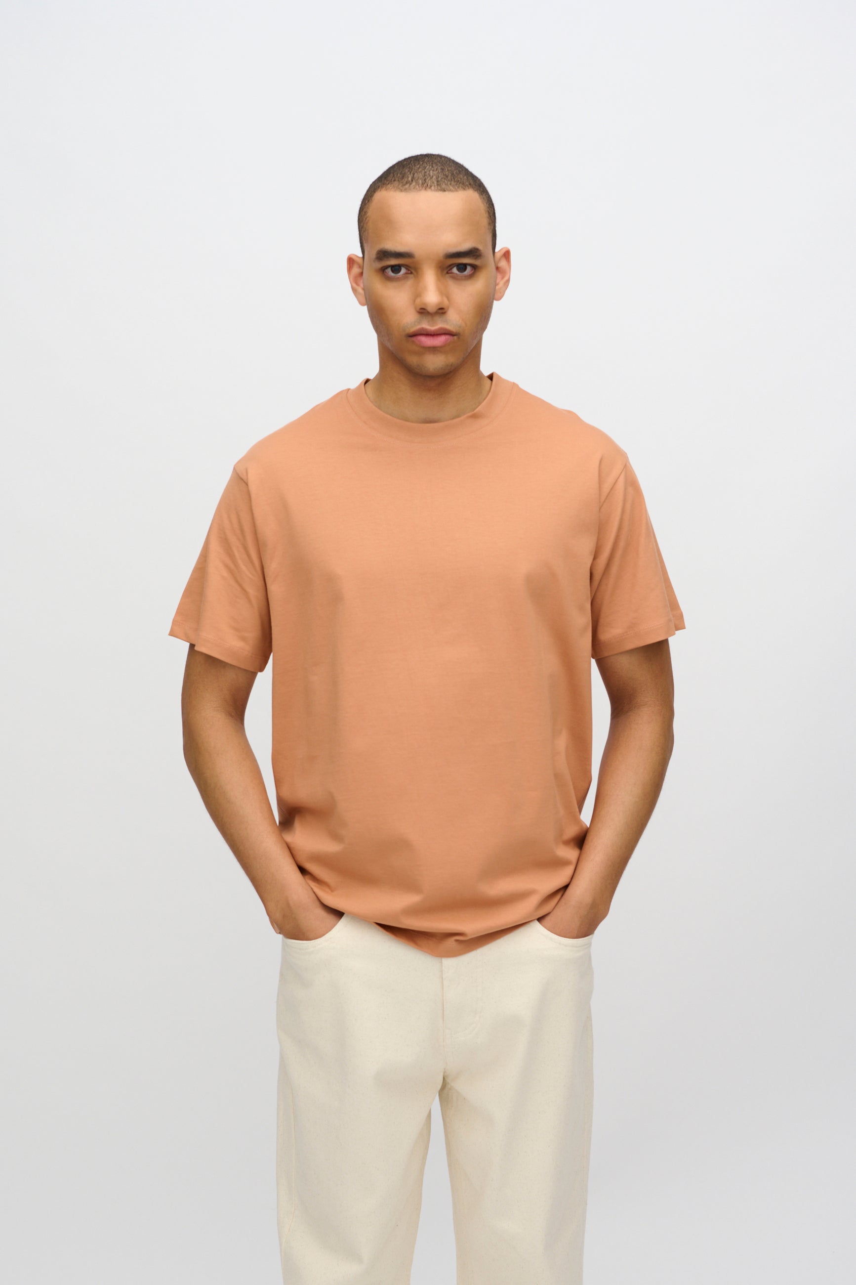 minimum male Aarhus short sleeved t-shirt G029 GOTS Short Sleeved T-shirt 1235 Sandstorm