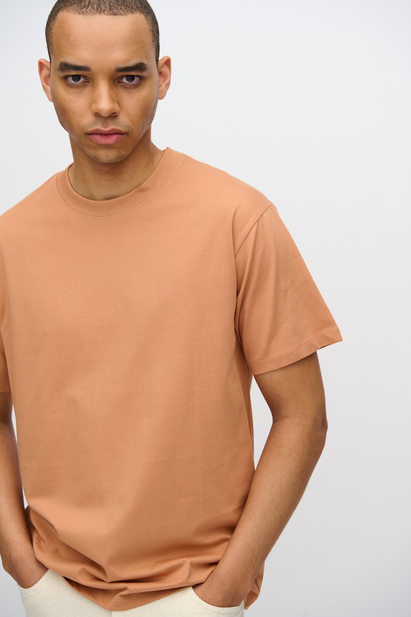 minimum male Aarhus short sleeved t-shirt G029 GOTS Short Sleeved T-shirt 1235 Sandstorm
