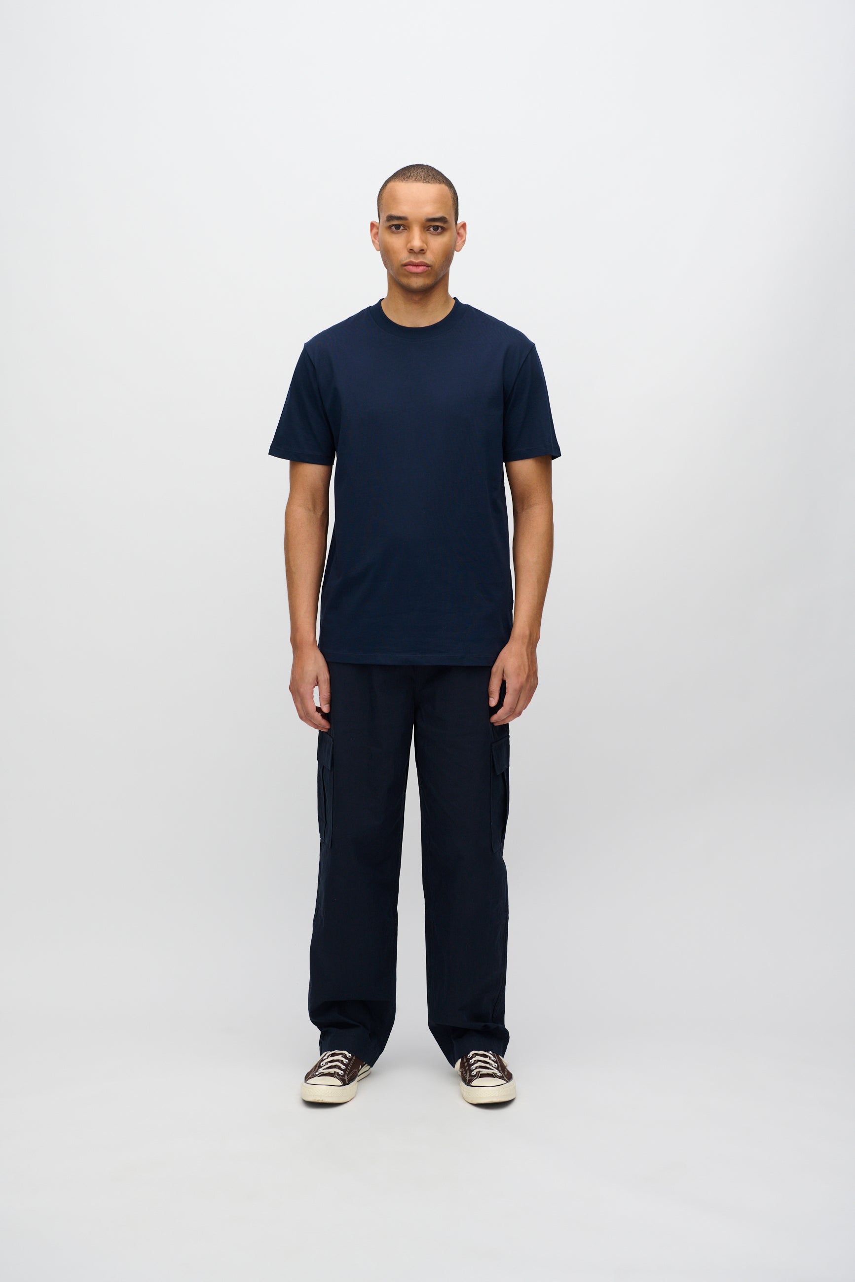 minimum male Aarhus short sleeved t-shirt G029 GOTS Short Sleeved T-shirt 687 Navy Blazer