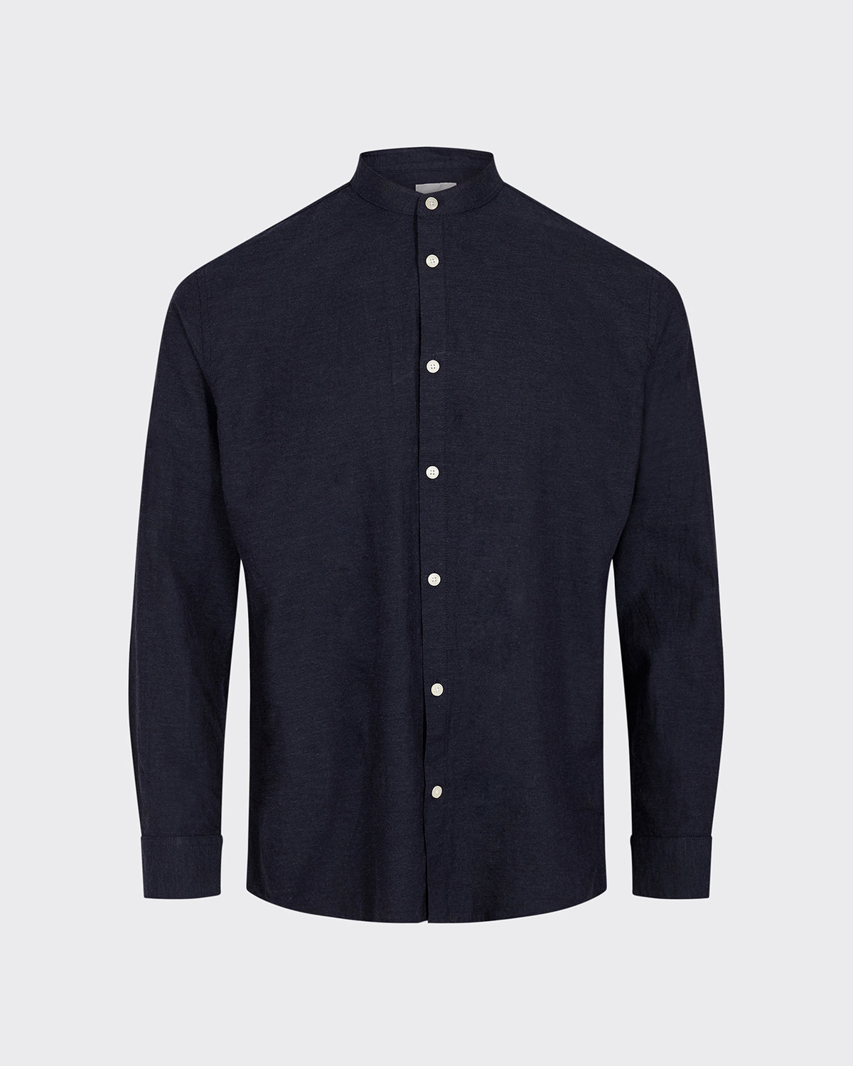 minimum male Anholt 2.0 0063 Shirt Long Sleeved Shirt 687M Navy Blazer Melange