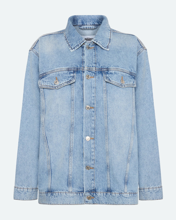 minimum female Anna Denim Jacket 3731 Jacket 1001 Light Blue