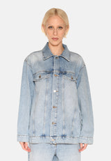 minimum female Anna denim jacket 3731 Jacket 1001 Light Blue