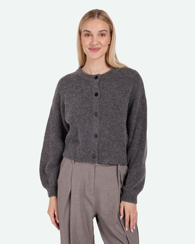 minimum female Assiana 3794 Cardigan Cardigan 980M Dark Grey Melange