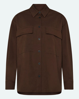 minimum female Astrids 3737 Shirt Long Sleeved Shirt 1619 Fudge
