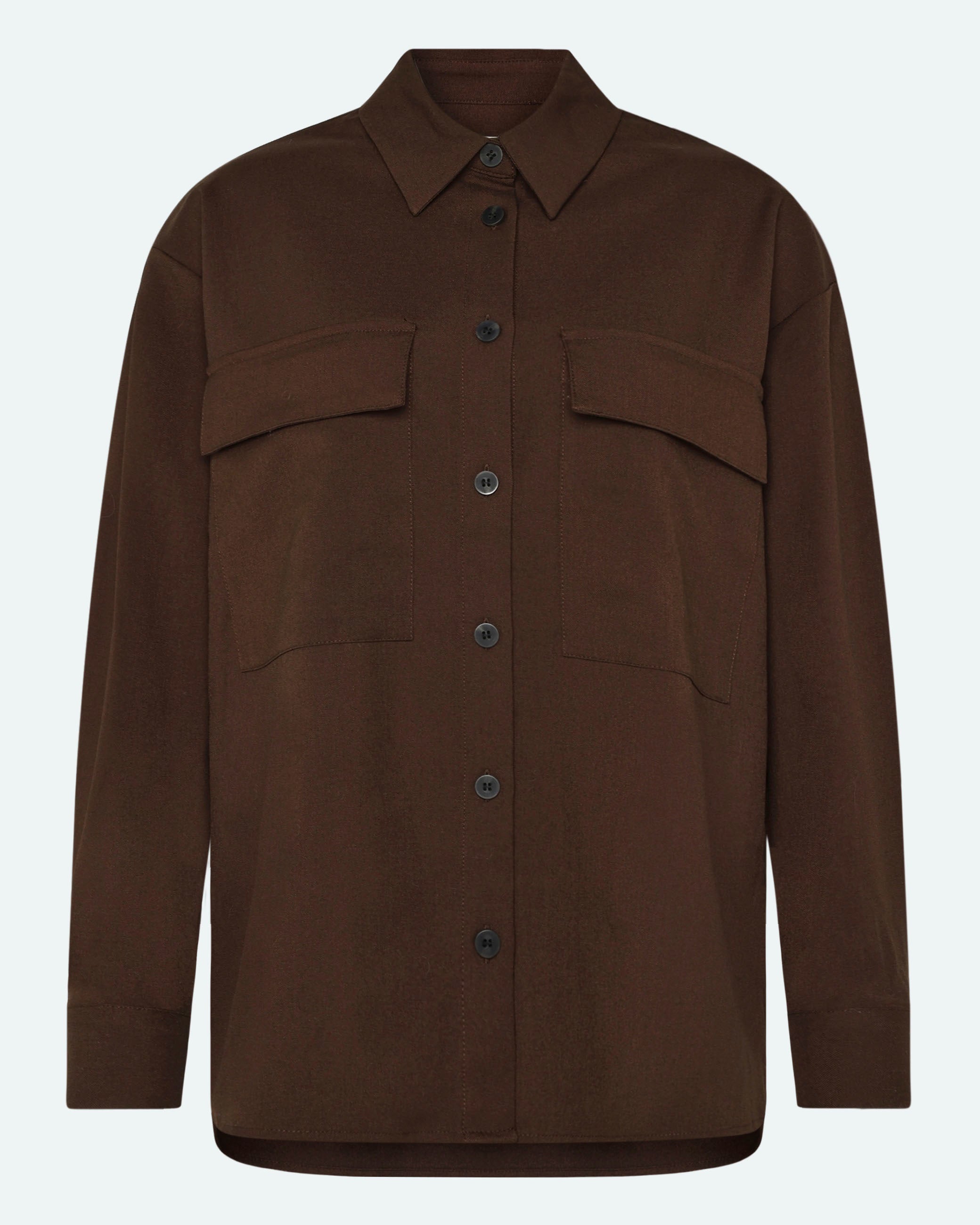 minimum female Astrids 3737 Shirt Long Sleeved Shirt 1619 Fudge