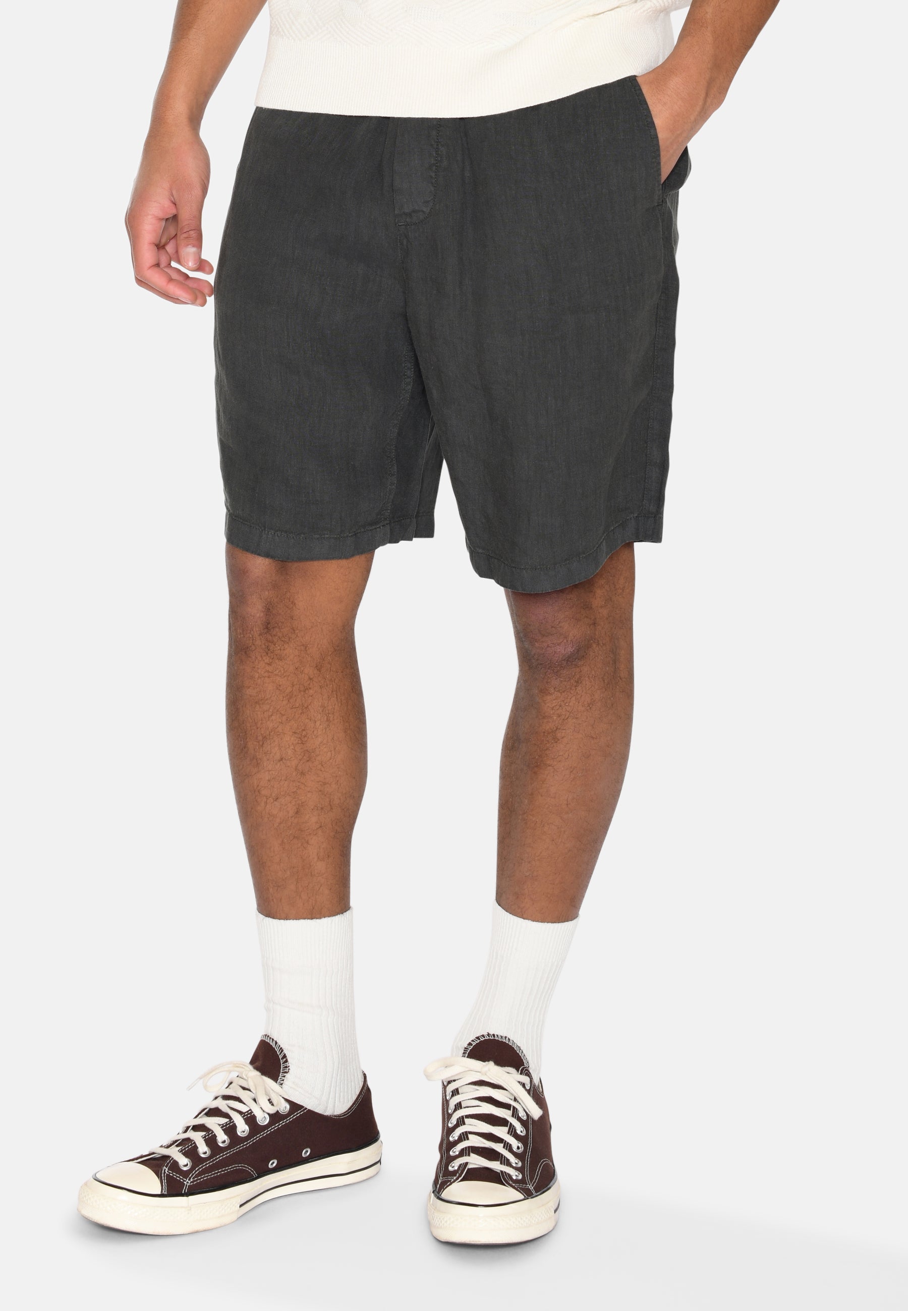 minimum male Atlas linen shorts 4115 Shorts 0506 Black Ink