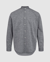 minimum male Cole 9802 Shirt Long Sleeved Shirt 687M Navy Blazer Melange