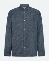 minimum male Douglas denim shirt 4128 Long Sleeved Shirt 3922 Sky Captain