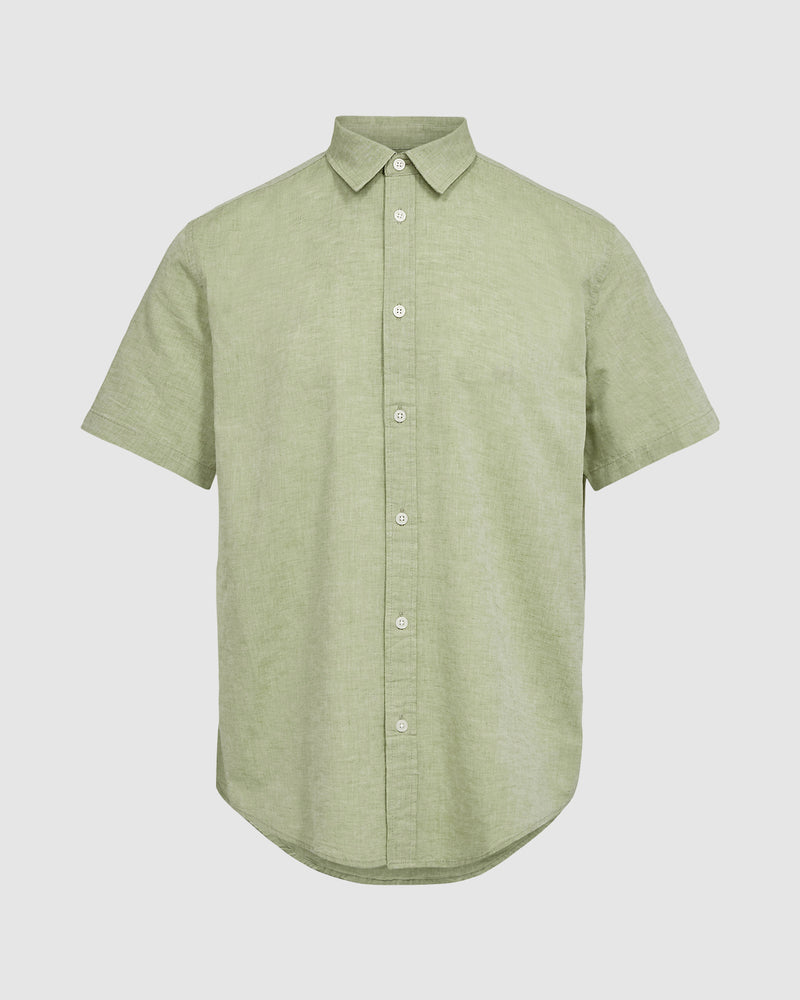 minimum male Eric 9802 Shirt Short Sleeved Shirt 1703M Epsom Melange