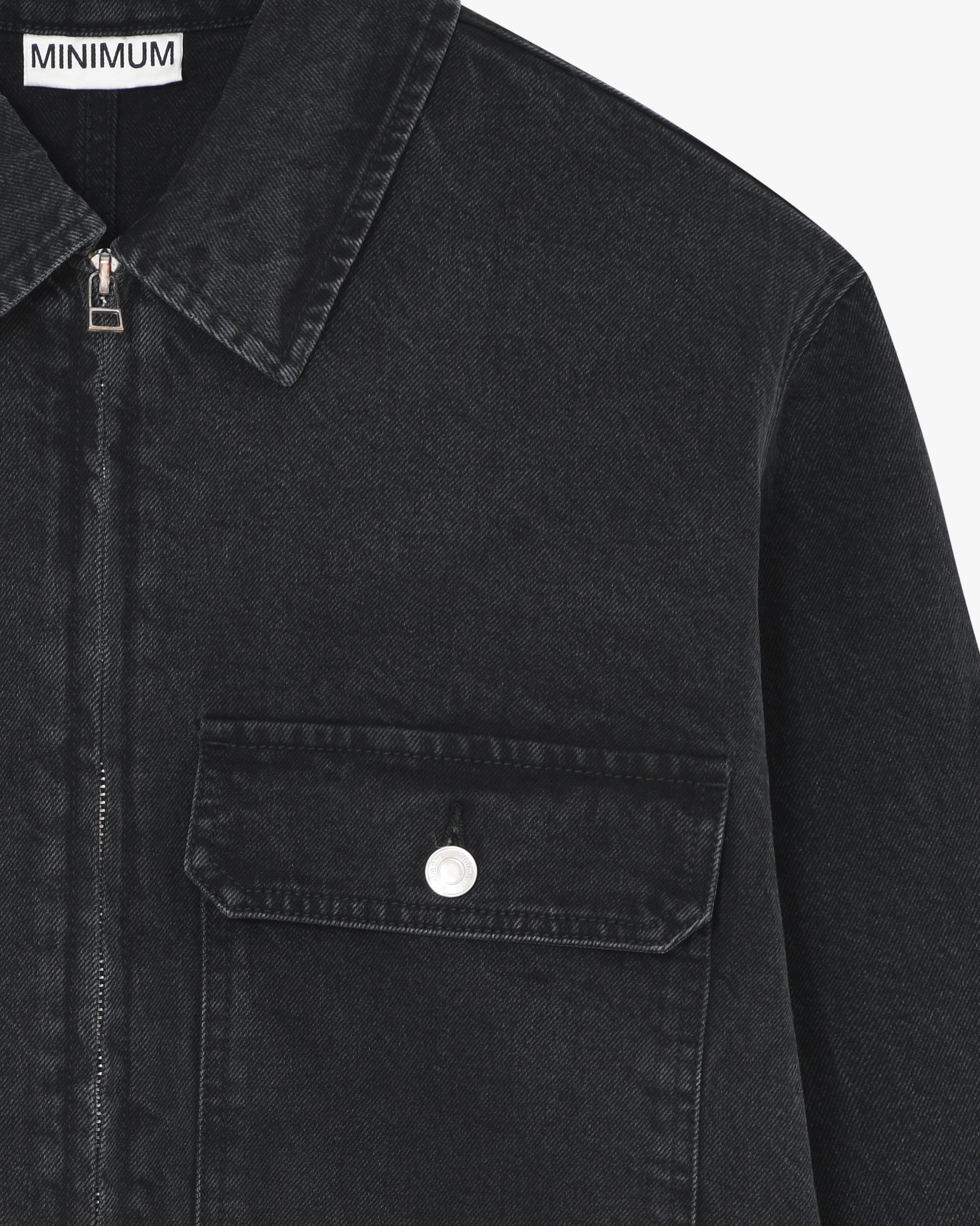 minimum male Everest denim jacket 4654 Denim Jacket 0510 Castor Gray