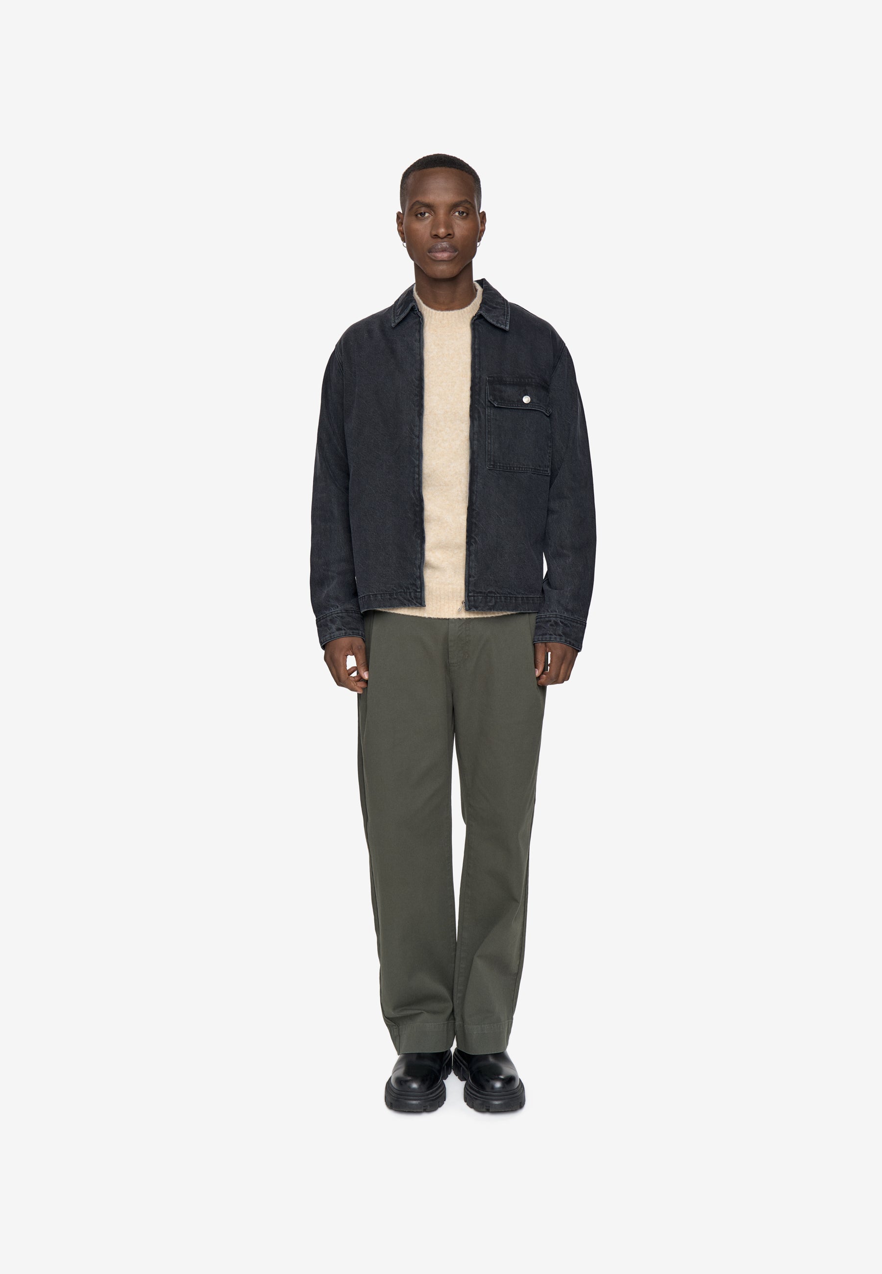 minimum male Everest denim jacket 4654 Denim Jacket 0510 Castor Gray