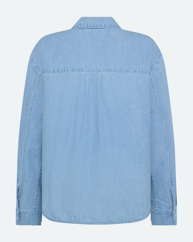 minimum female Fern denim shirt 4147 Long Sleeved Shirt 1001 Light Blue