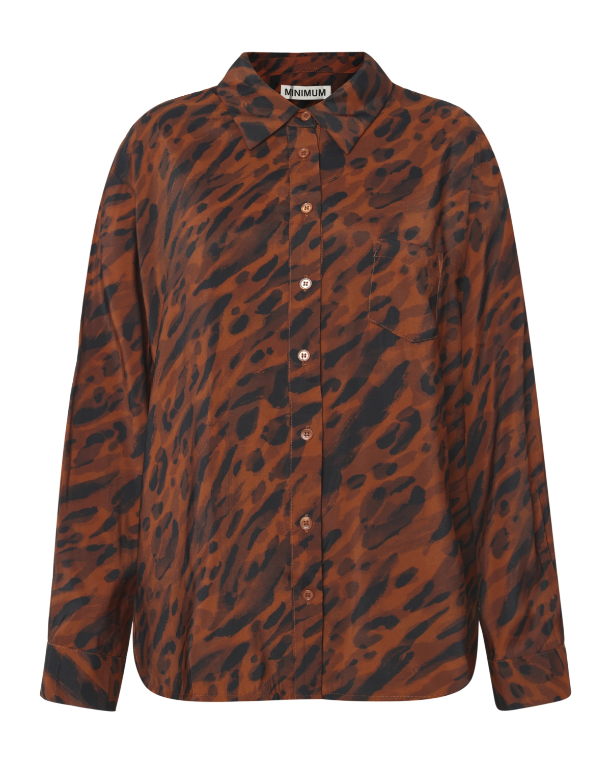minimum female Fern shirt 4448 Long Sleeved Shirt 1246 Umber