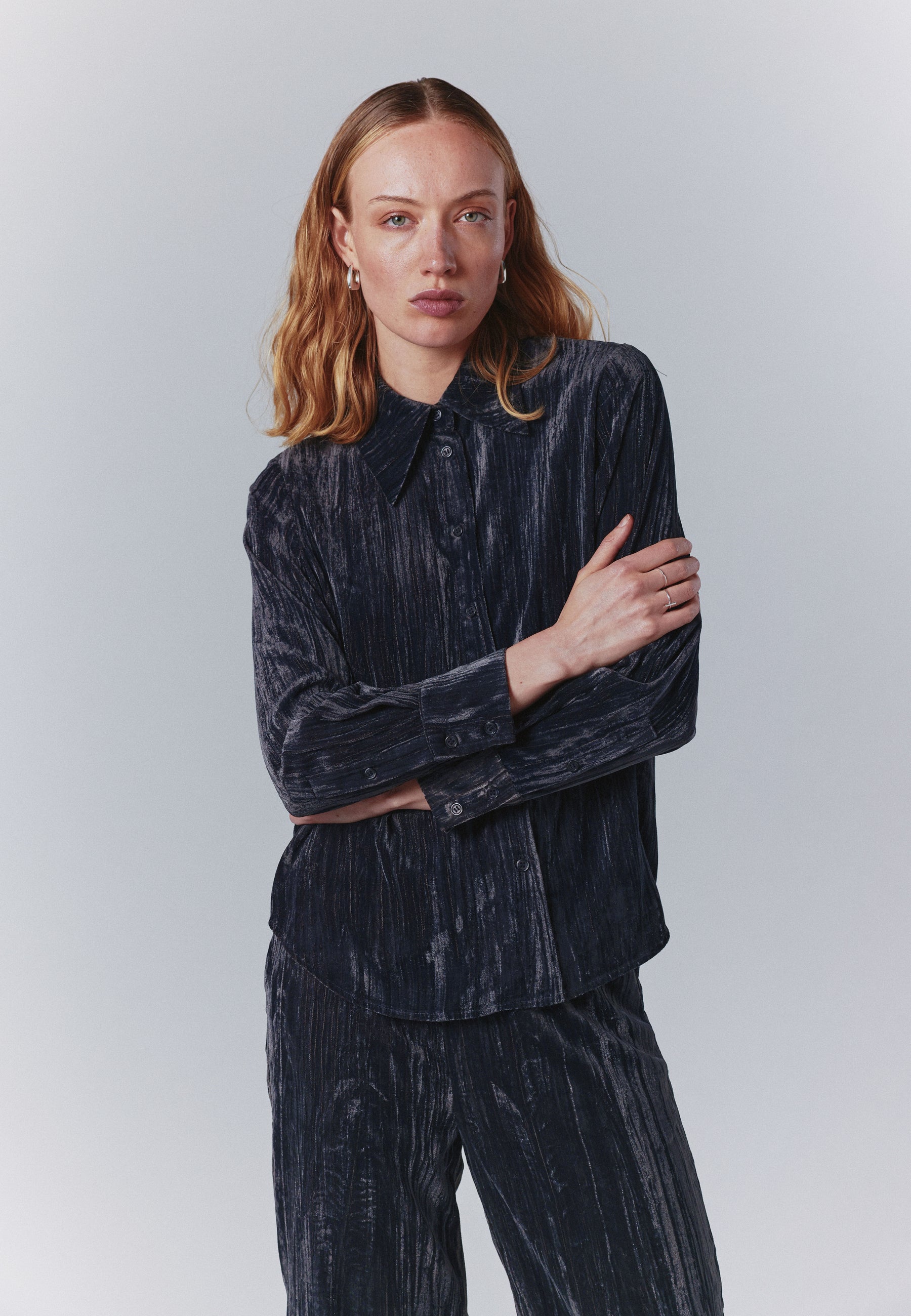 minimum female Gaby shirt 4511 Long Sleeved Shirt 0510 Castor Gray