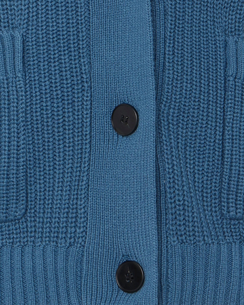 minimum female Gala cardigan G006 GOTS Cardigan 2340 Blue Ashes