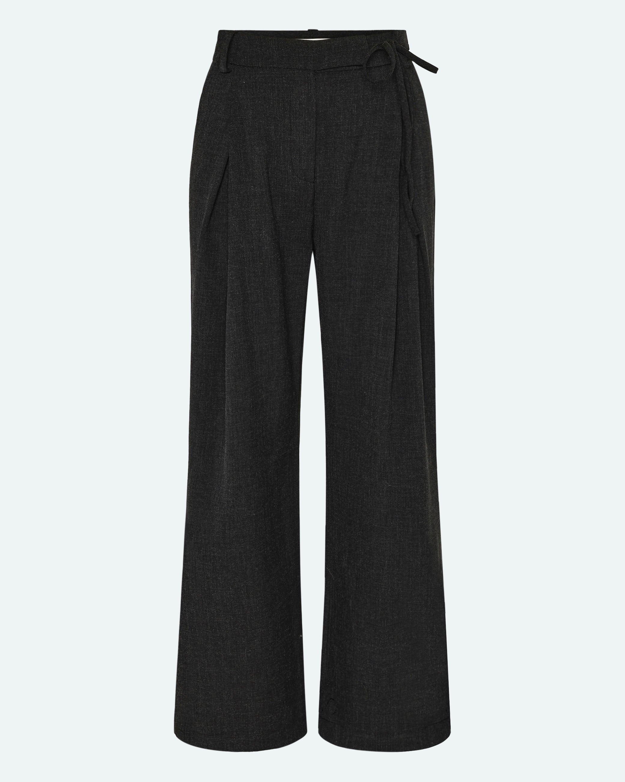 minimum female Gunli 3737 Pants Dressed Pants 980M Dark Grey Melange