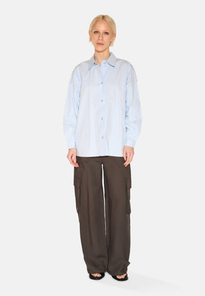 minimum female Harper long sleeved shirt 4238 Long Sleeved Shirt 1001 Light Blue