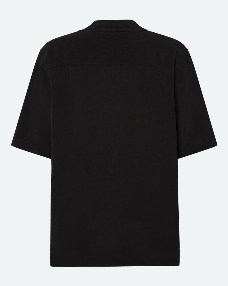 minimum male Hayden short sleeved shirt 4116 Short Sleeved Shirt 999 Black