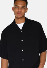minimum male Hayden short sleeved shirt 4116 Short Sleeved Shirt 999 Black