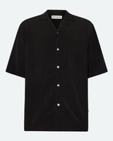 minimum male Hayden short sleeved shirt 4116 Short Sleeved Shirt 999 Black