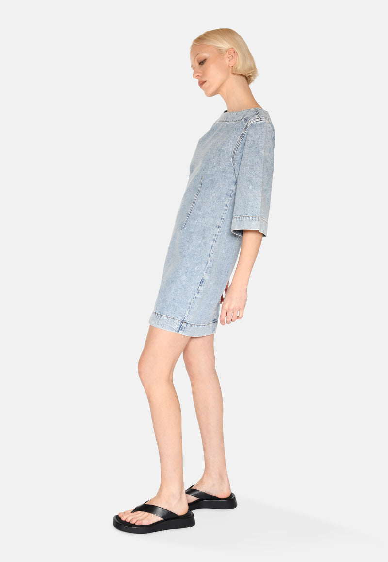 minimum female Jamilla denim dress 3731 Short Dress 1001 Light Blue