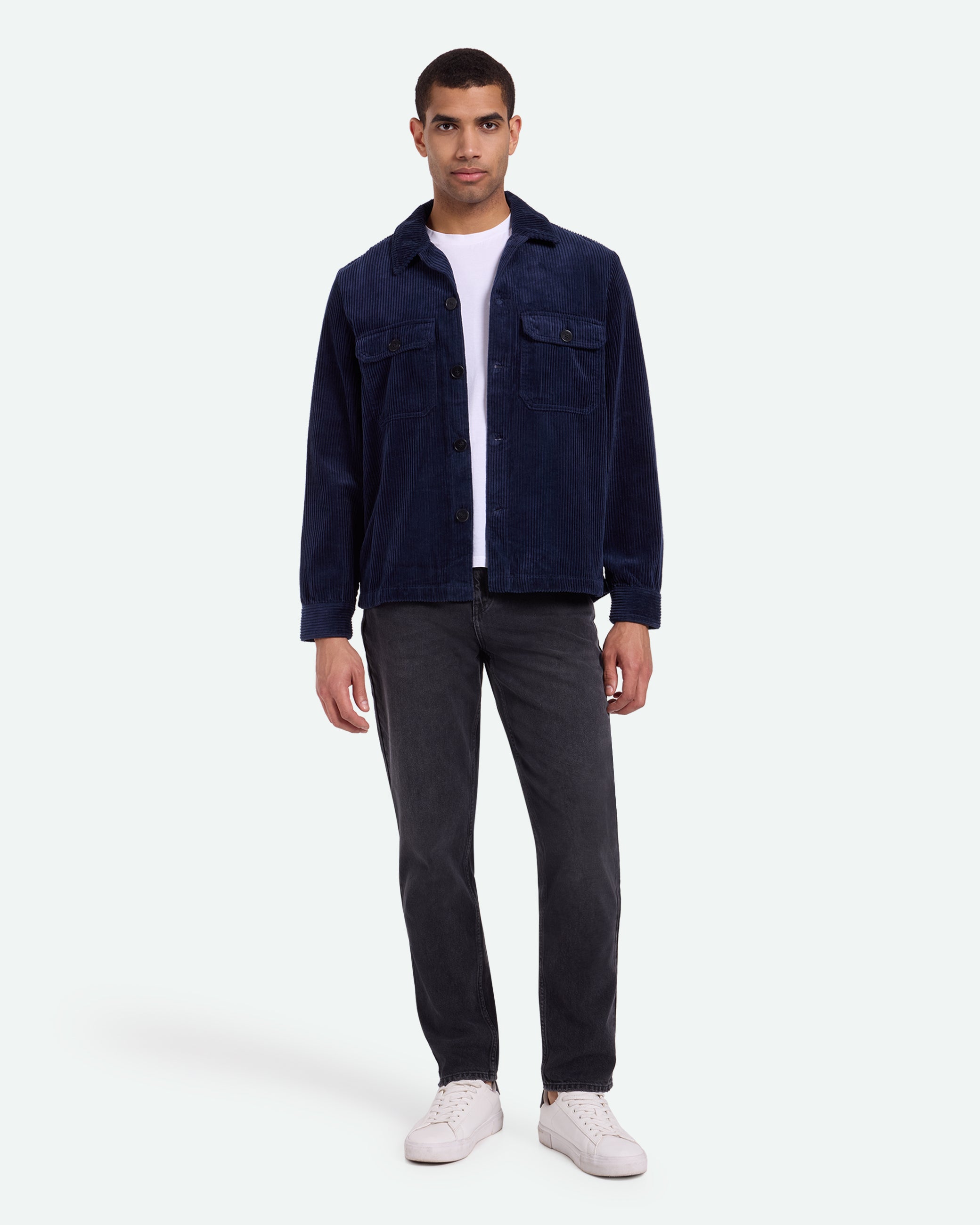 minimum male Kaison 9133 Overshirt Overshirt 687 Navy Blazer