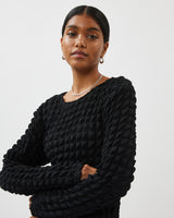minimum female Kammas 2890 Long Sleeved Blouse 999 Black