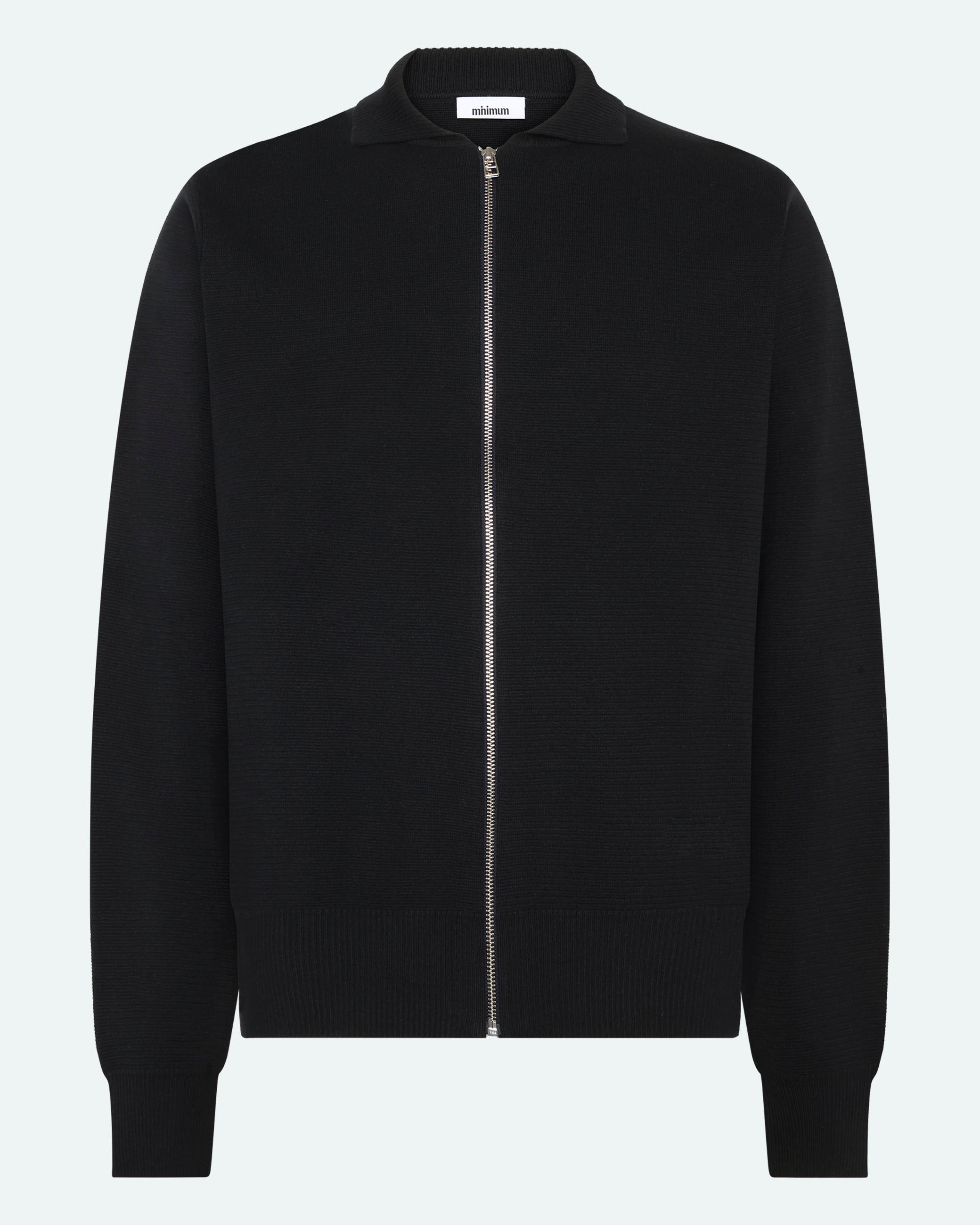 minimum male Keano full zip polo 3057 Polo 999 Black