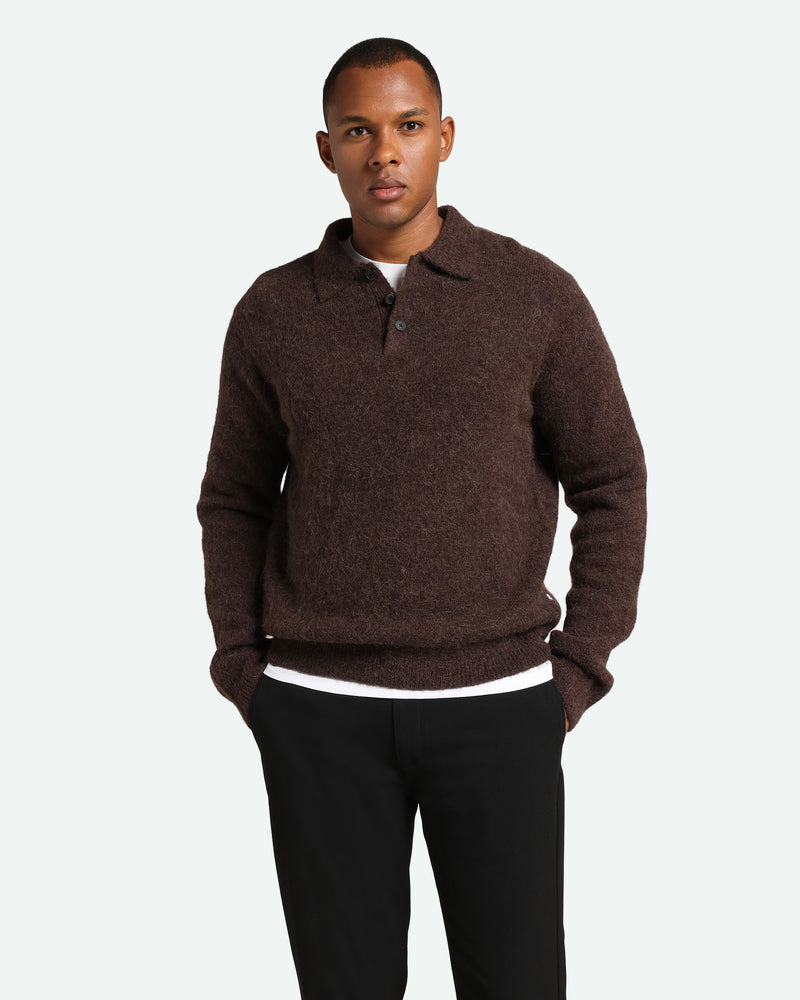 minimum male Kylo LS 3917 Knit Polo 1106 Molé