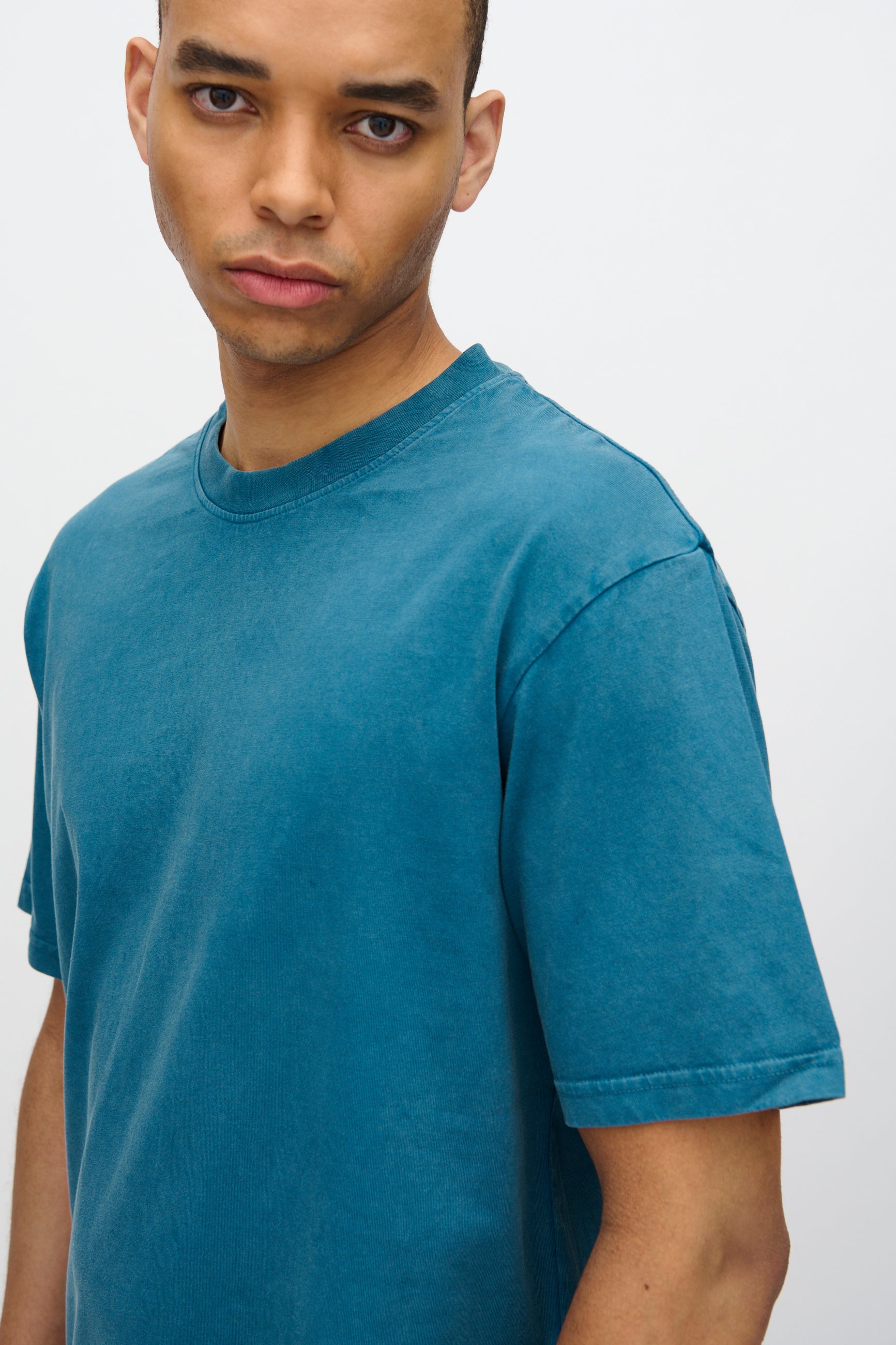 minimum male Lono short sleeved t-shirt 3412 Short Sleeved T-shirt 2340 Blue Ashes