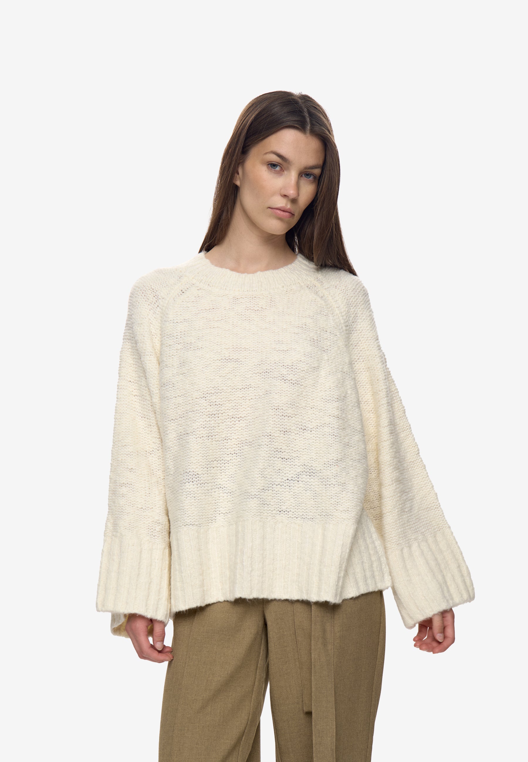 minimum female Loraine jumper 4493 Cardigan 0608 Coco Milk