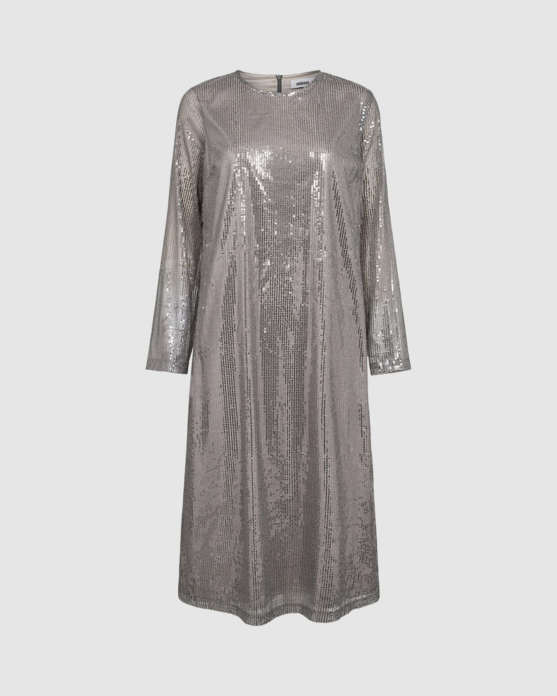 minimum female Magdas 2891 Midi Dress 5002 Silver