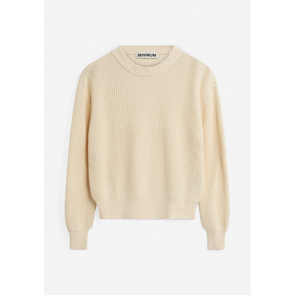 minimum female Mikala jumper G006 GOTS Jumper 0011 Butter Cream