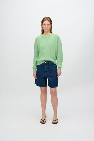minimum female Mikala jumper G006 GOTS Jumper 6317 Quiet Green