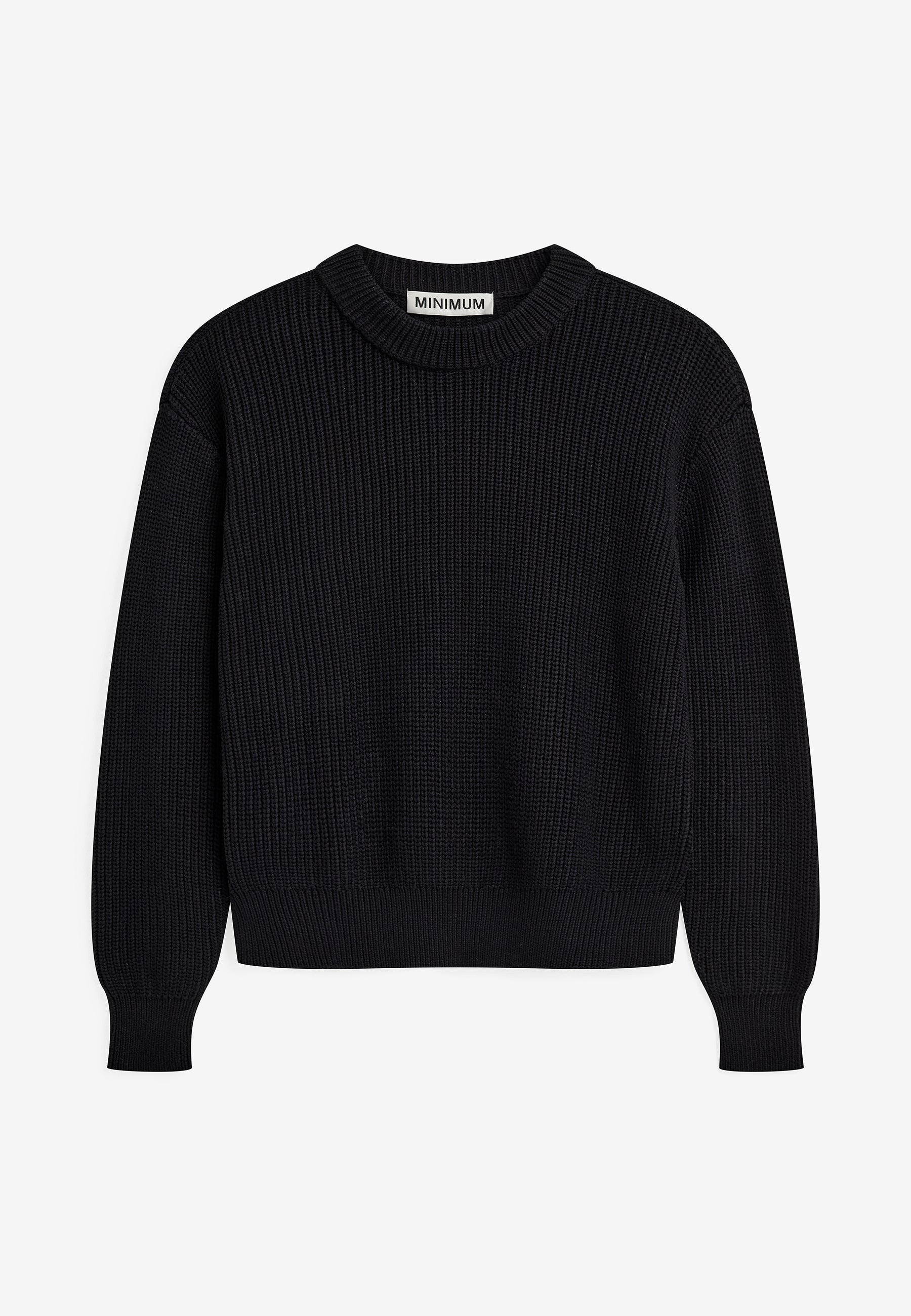 minimum female Mikala jumper G006 GOTS Jumper 999 Black