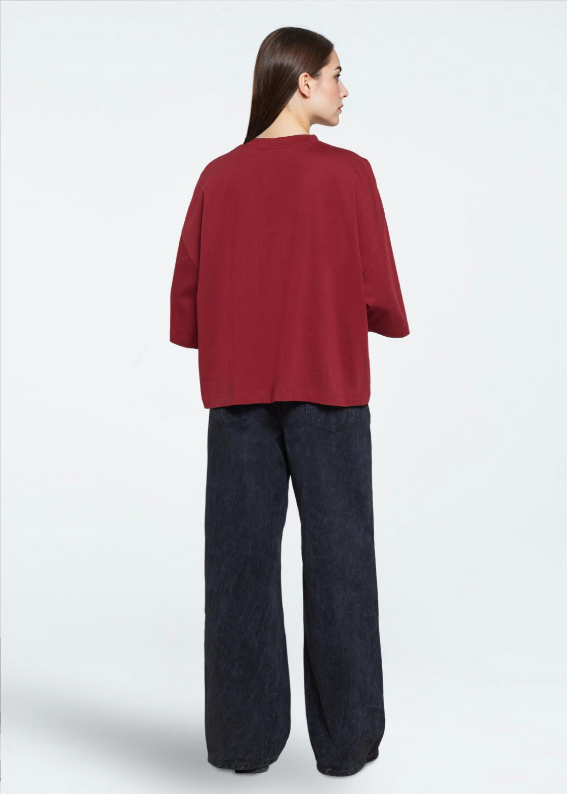 minimum female Mira t-shirt G029 GOTS Short Sleeved T-shirt 1534 Merlot