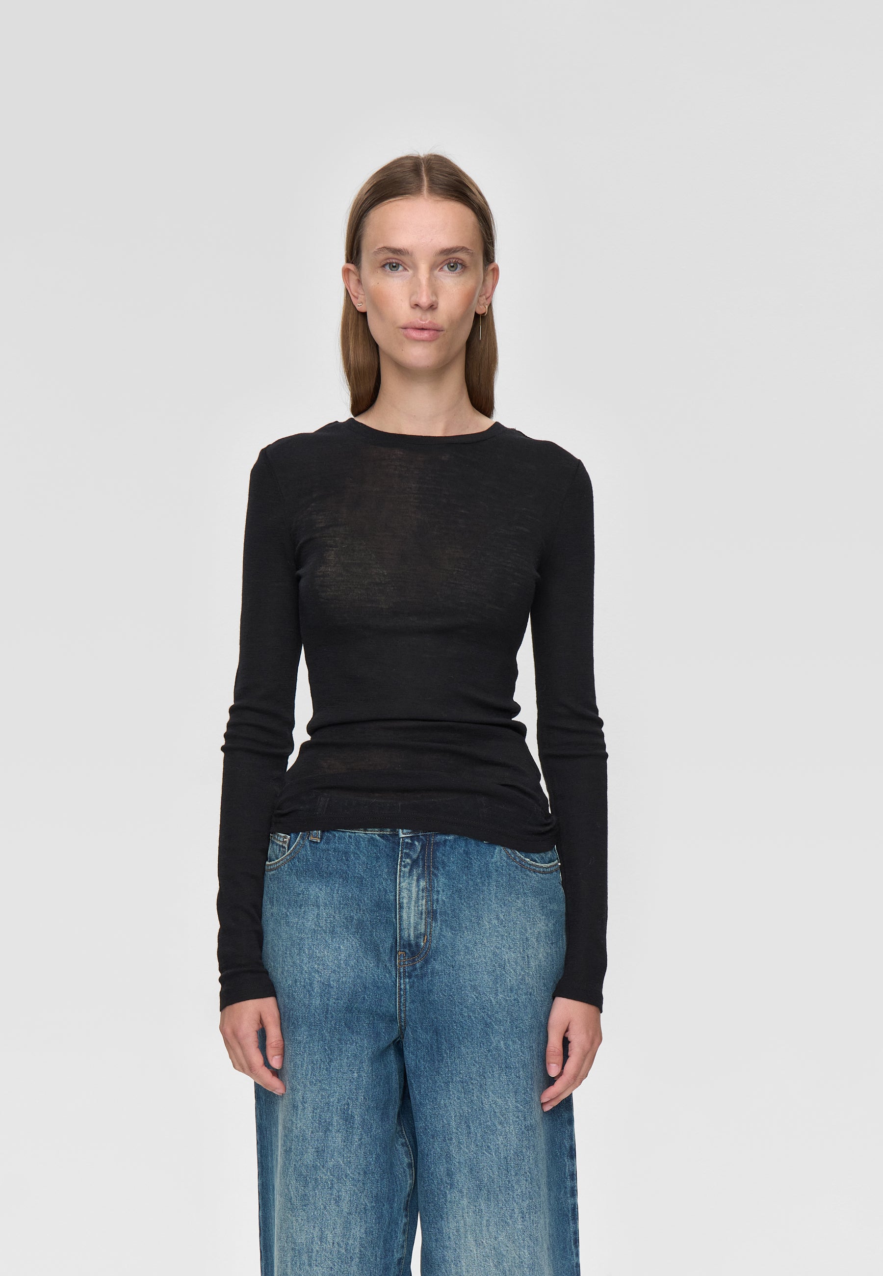 minimum female Natashas long sleeved t-shirt 3736 Jumper 999 Black