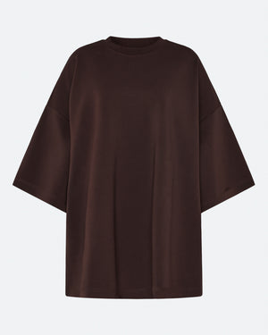 minimum female Norah oversized t-shirt 4157 Short Sleeved T-shirt 1914 Seal Brown