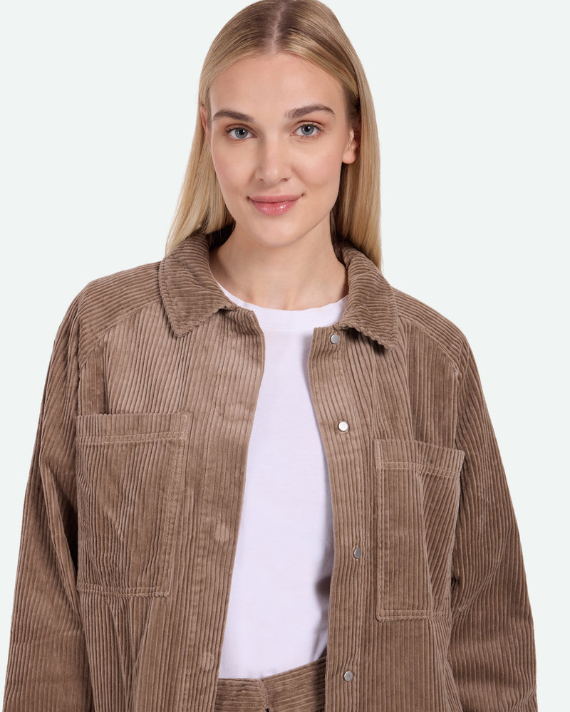 minimum female Olena 9133 Overshirt Overshirt 1410 Pine Bark